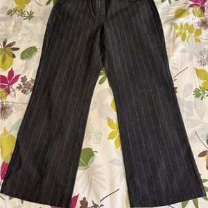 New York & Company Black Pinstripe 42nt St Dress Pants